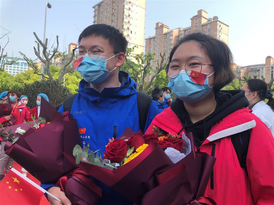 Medics reunite at Renji Hospital after Wuhan