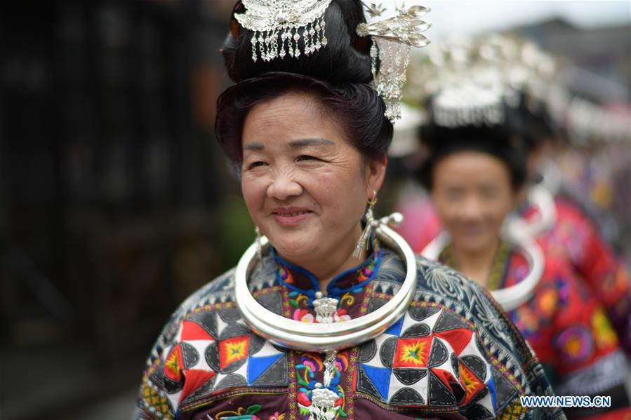 CHINA-GUIZHOU-DANZHAI-TRADITIONAL COSTUME-TOURISM (CN)